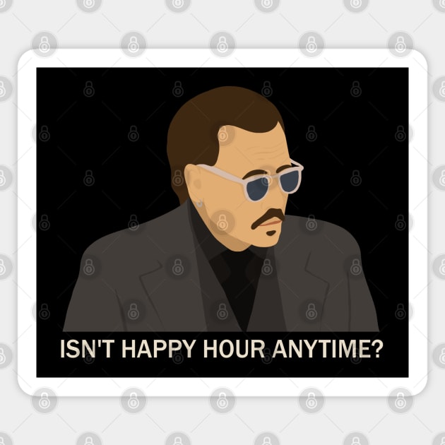 Isn't Happy Hour Anytime? Sticker by valentinahramov